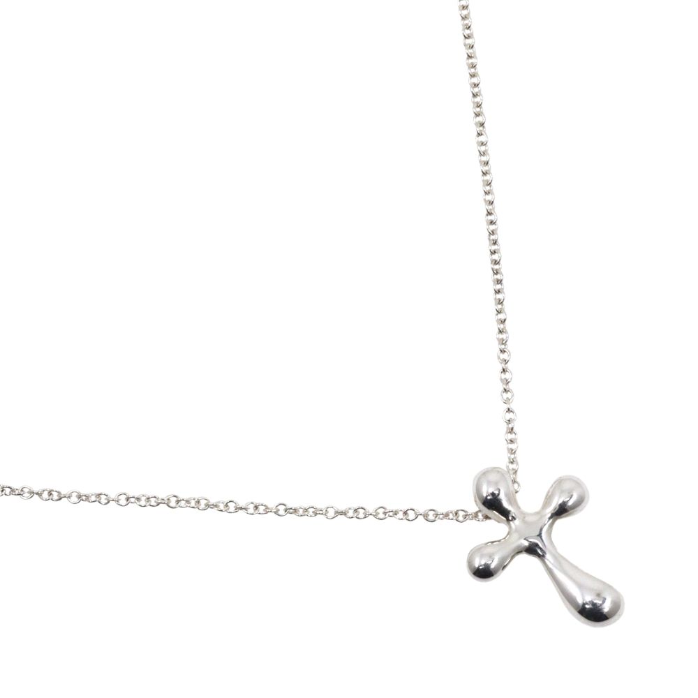 TIFFANY-Co. ティファニー スモールクロス シルバー925 レディース 2.6g ネックレス