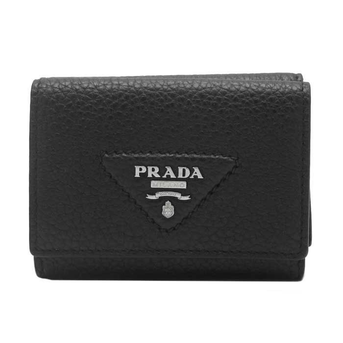 プラダPRADA ナイロン三つ折り財布 黒 | DCブランド古着通販
