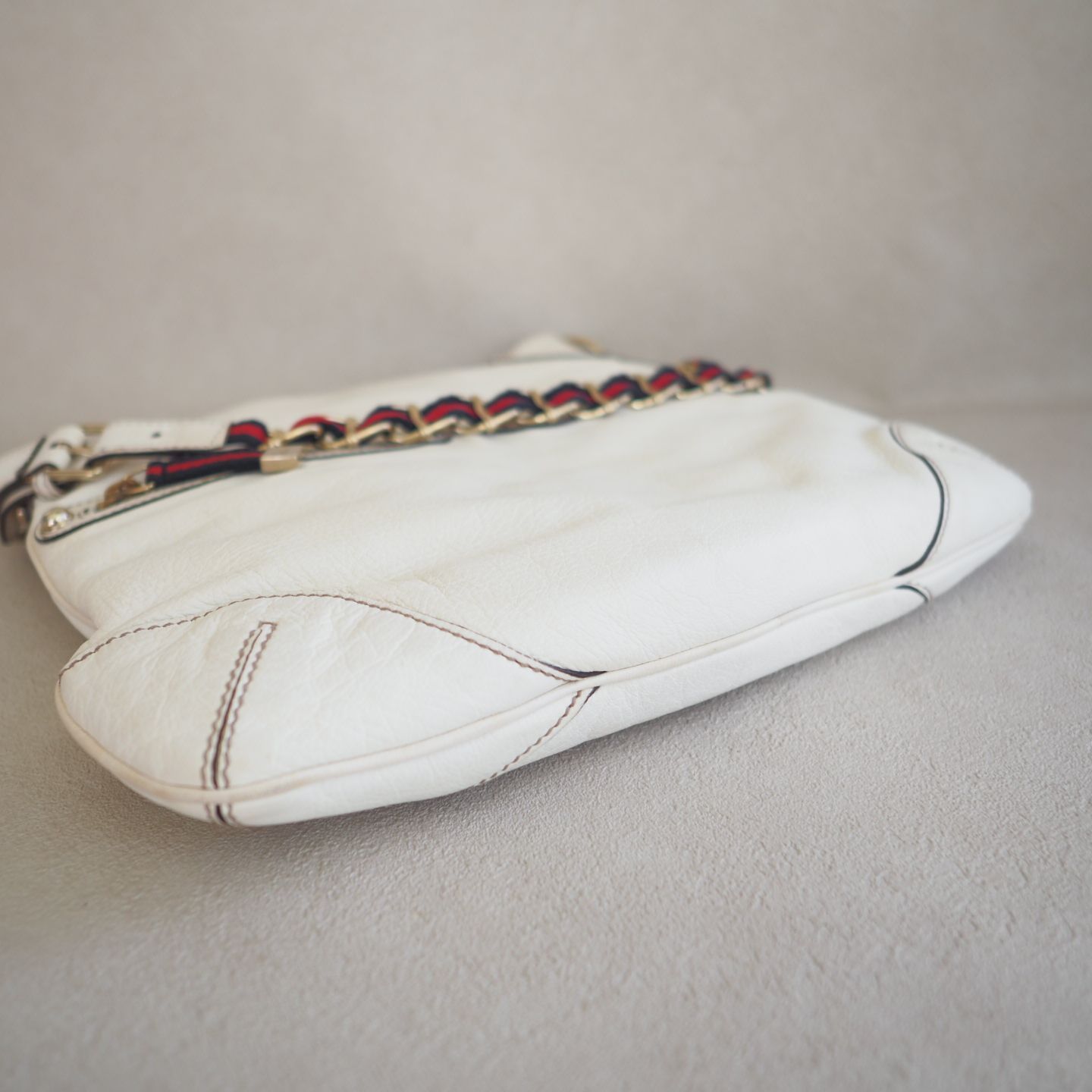 グッチ GUCCI シェリーライン チェーン ワンショルダーバッグ レザー