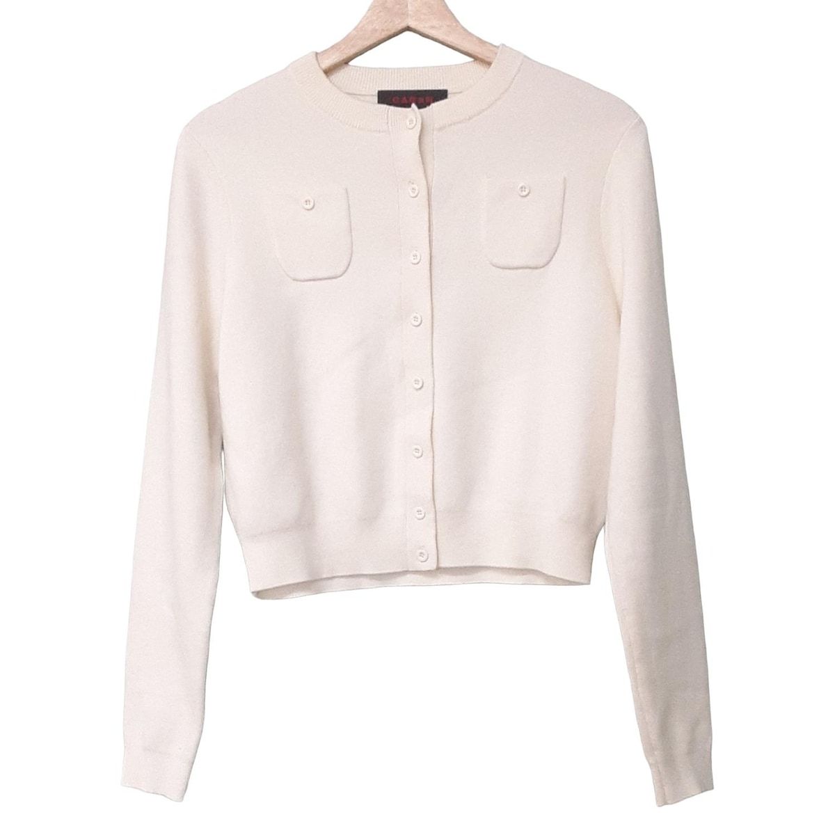 CABAN カシミヤ アイボリー カーディガン 長袖 XS CABaN カーディガン XS CABAN カシミヤ アイボリー カーディガン 長袖