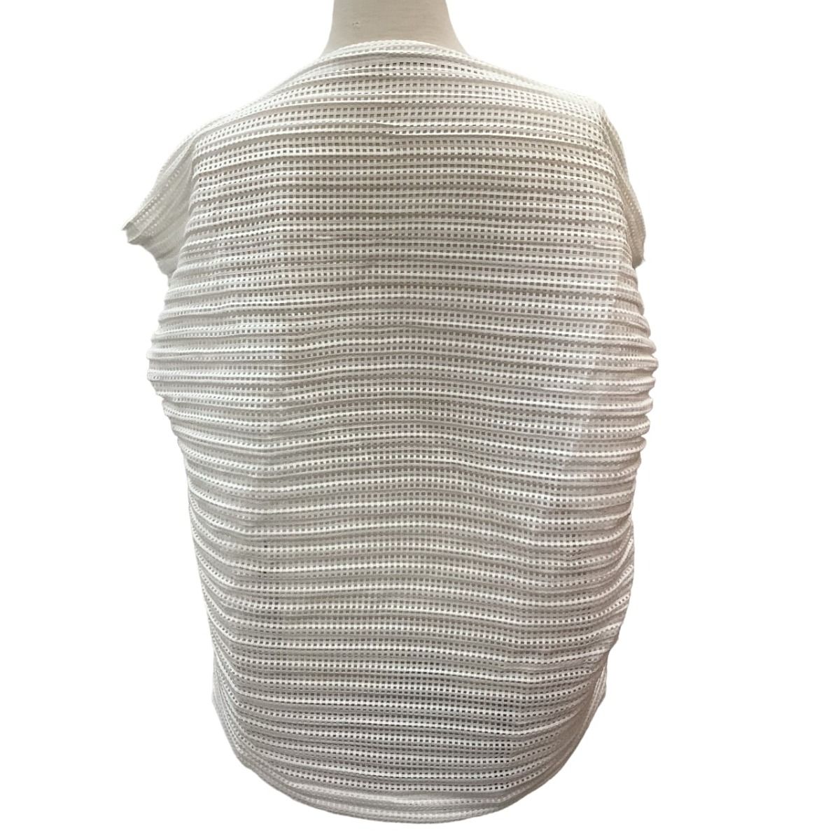 ISSEY MIYAKE イッセイミヤケ メッシュ カットソー SIZE 2 IM82FJ608 ホワイト やや傷や汚れあり ♪♪ISSEY MIYAKE イッセイミヤケ メッシュ カットソー SIZE 2