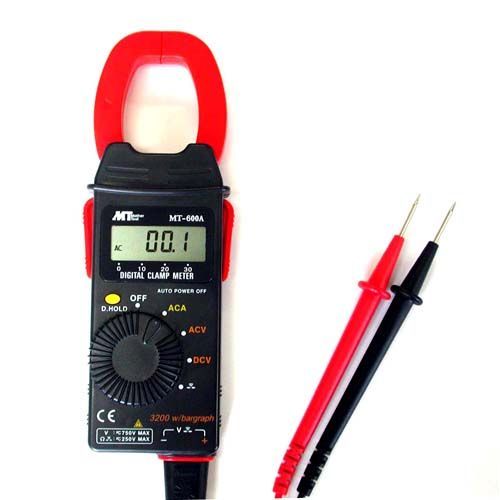 BFJ1041748 デジタルクランプテスター MT MT-600A 挟みやすい両開き式クランプです 挟みやすい両開き式交流デジタルクランプメータ BFJ1041748