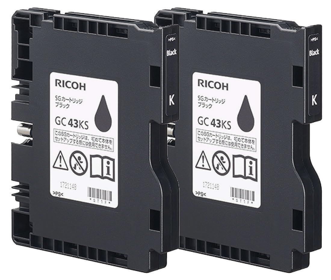 購入超特価 リコー RICOH純正インク515942SGカートリッジブラックGC43KS2本