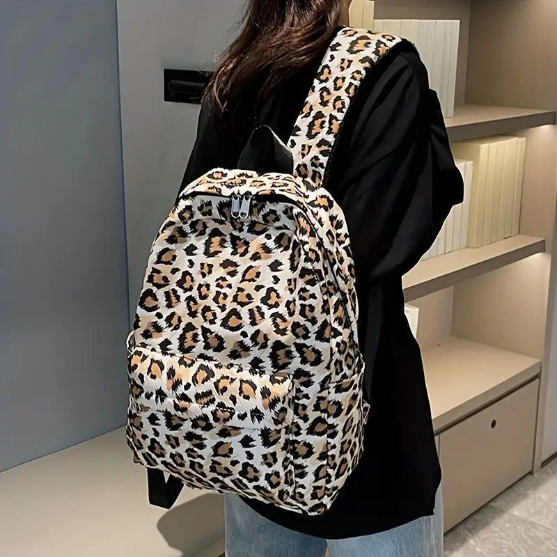y2k ヒョウ柄 レオパード バッグ リュック