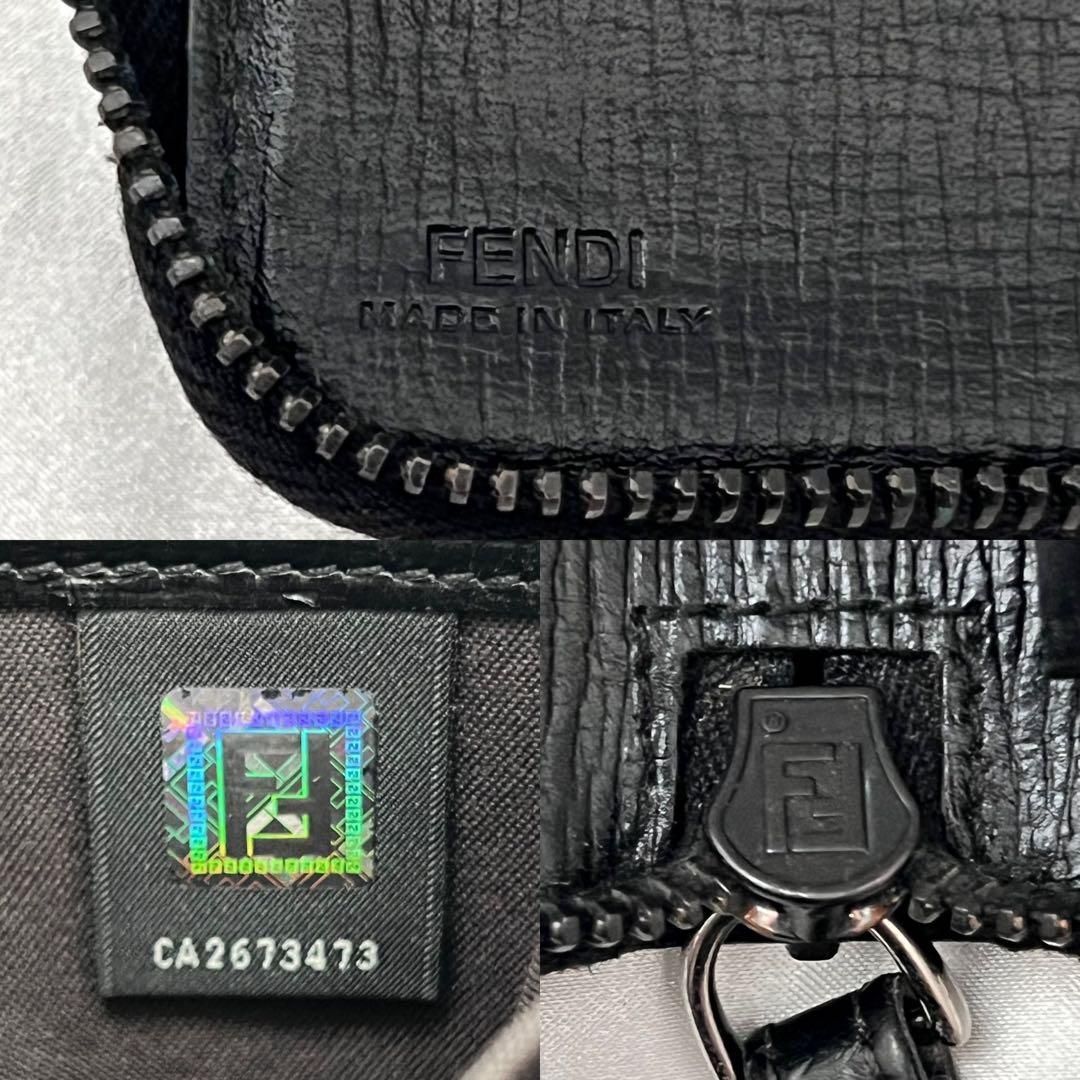 フェンディ ズッカ柄オーガナイザー ブラック PVC 長財布 WWW_SSLDF_COM