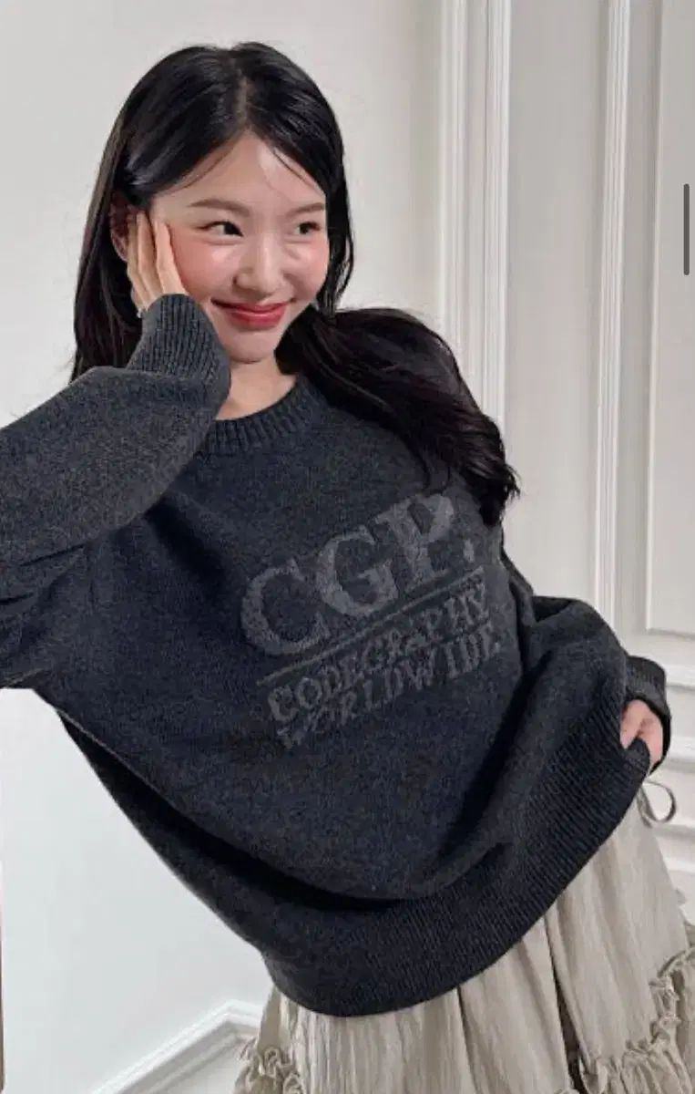 コードグラフィー Starship Square ロゴニット S チャコール