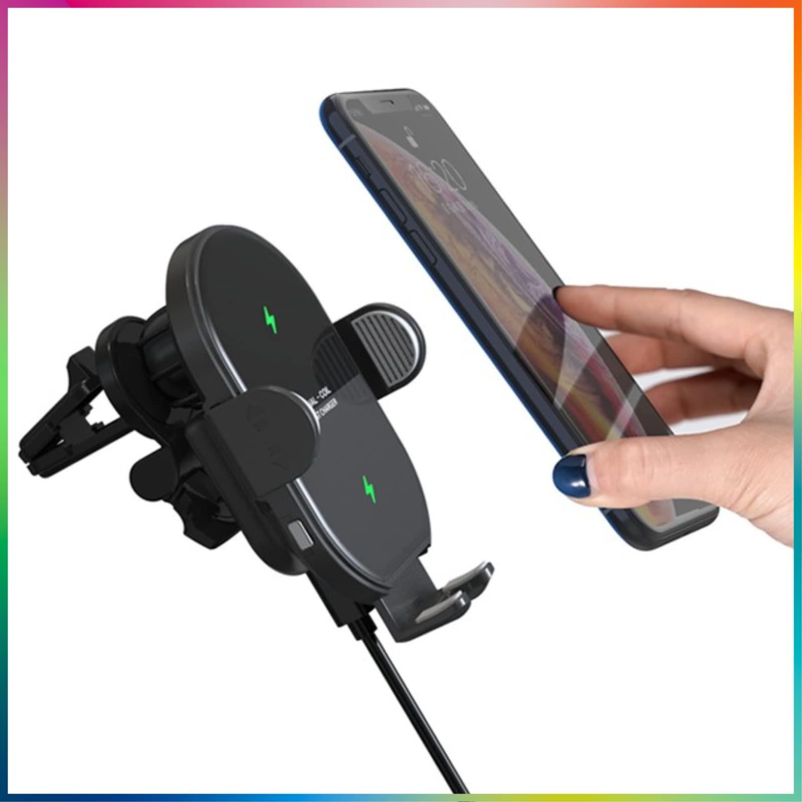 【在庫処分】Yomodonia 車載ワイヤレス充電器 スマホホルダー 車 自動開閉 最大15W急速充電 車載ホルダー 片手操作 iPhone 14/13/12/Pro/Pro Max/Mini/SE/11 / Galaxy Z flip/S20/S20+/No