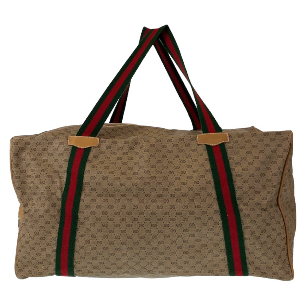 グッチ GUCCI ボストンバッグ オールドグッチ OLD GUCCI オールドグッチ シェリーライン GG柄 PVC×レザー
