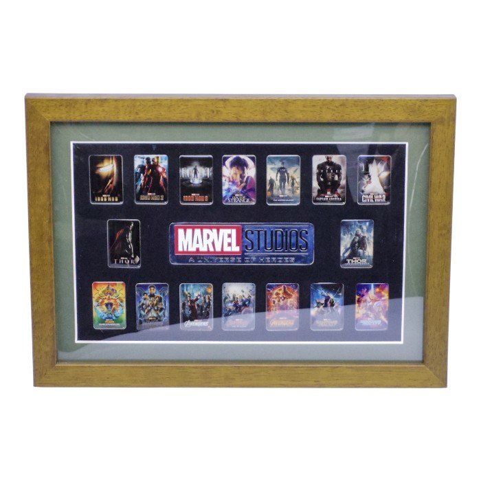 Marvel 映画ポスター 額縁 セット MARVEL MCU 映画ポスター 額装ピンズセット 「マーベル