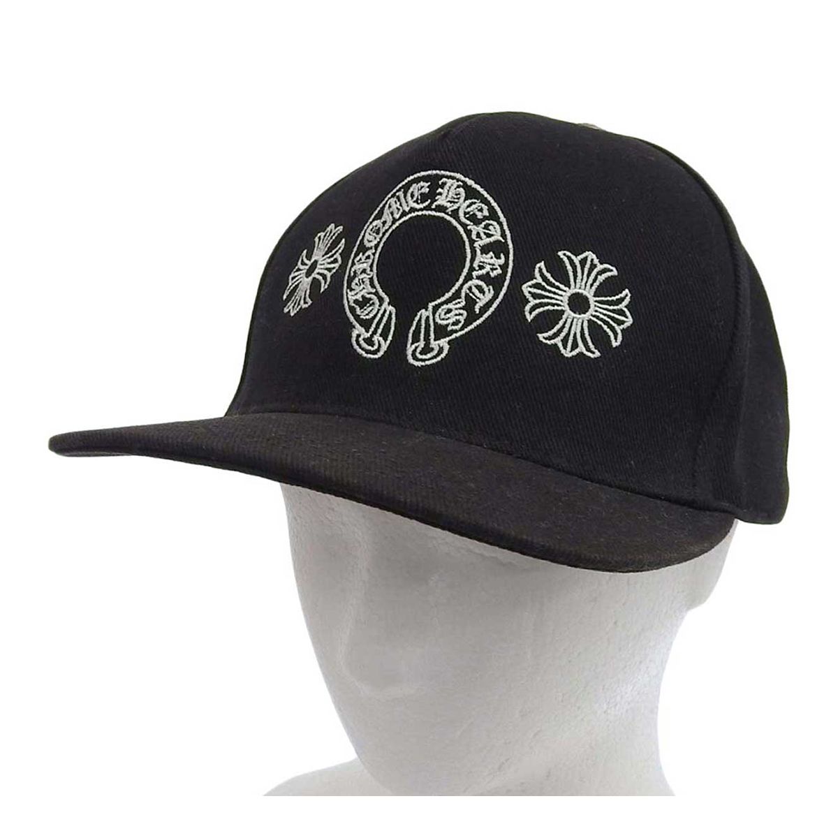 クロムハーツ ホースシュー CHプラス ベースボールキャップ ユニセックス ブラック CHROME HEARTS アパレル 小物