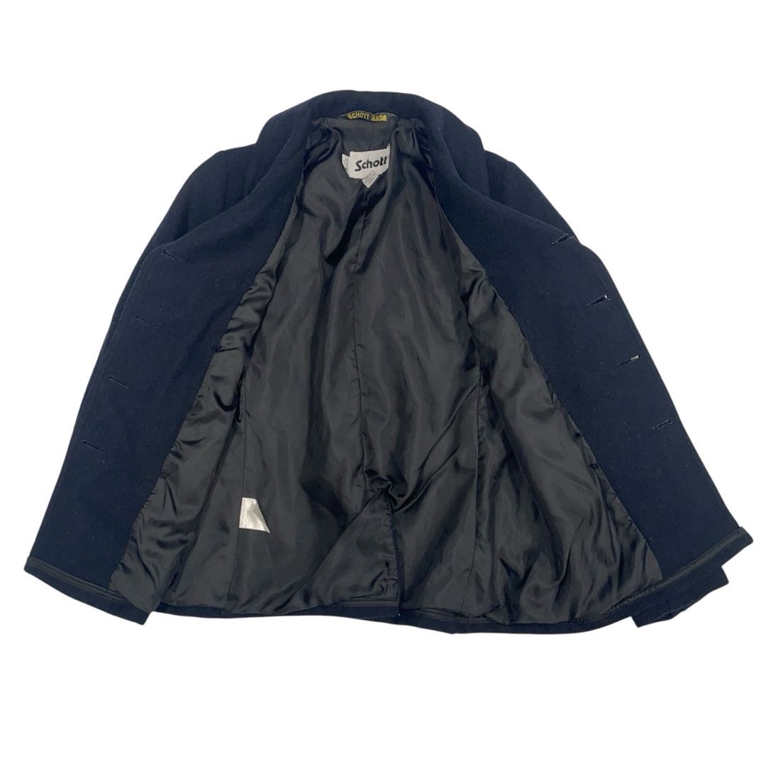 Schott NYC ピーコート ダブルブレスト ネイビー カナダ製 S - メルカリ
