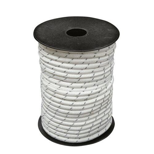 【新品・4営業日で発送】ogawa(オガワ) 054_3132 張綱φ5mm 白 反射材入り(30m／ボビン巻) 3132