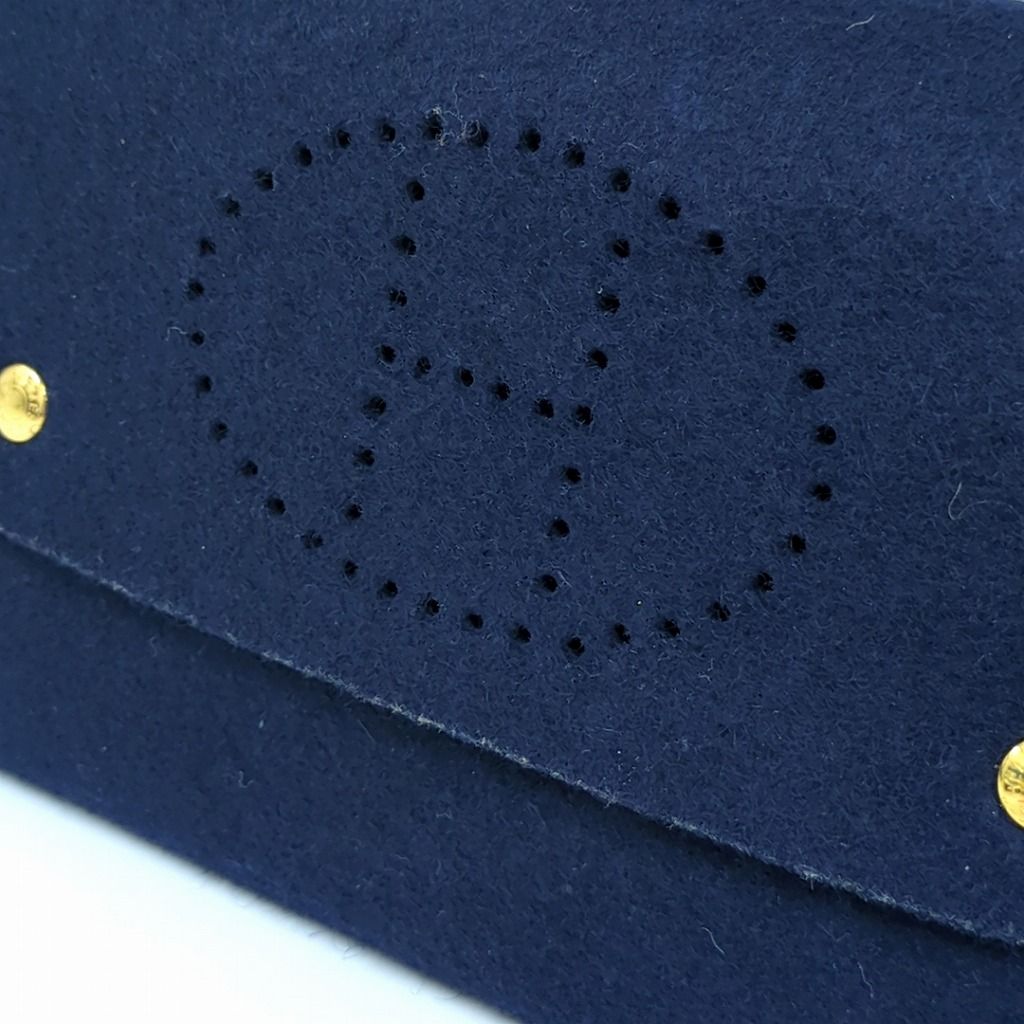 エルメス HERMES トランプケース マルチケース Hロゴ パンチング  