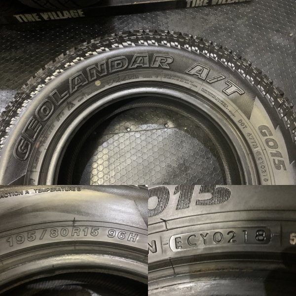 YOKOHAMA GEOLANDAR A/T G050 195/80R15 15インチ 夏タイヤ 4本 