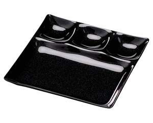 ヌ715 018 A 25 cm角ABS 1 3プレート 黒銀パール