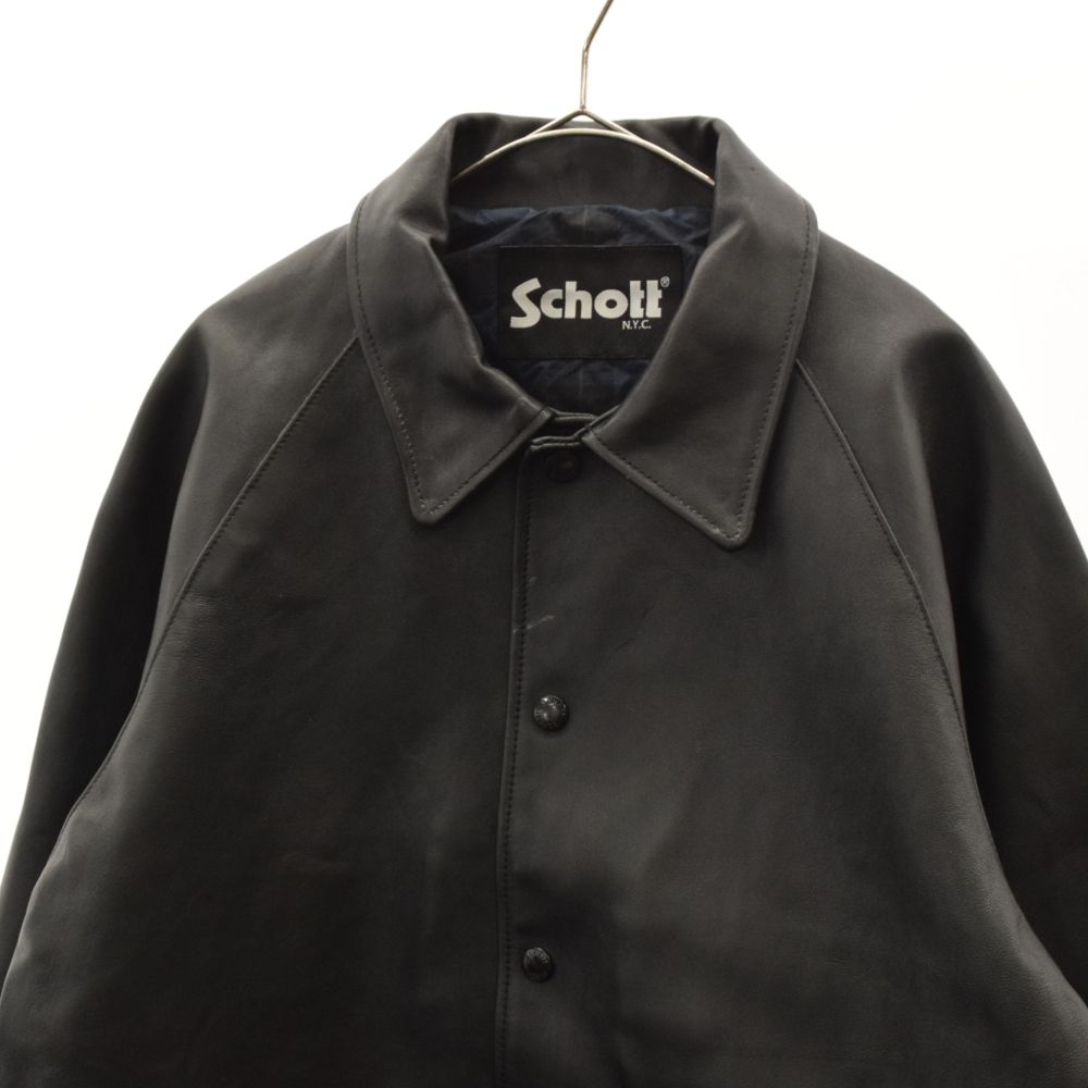 SOPHNET. (ソフネット) ×SCHOTT 22AW LEATHER COACH JACKET ショット