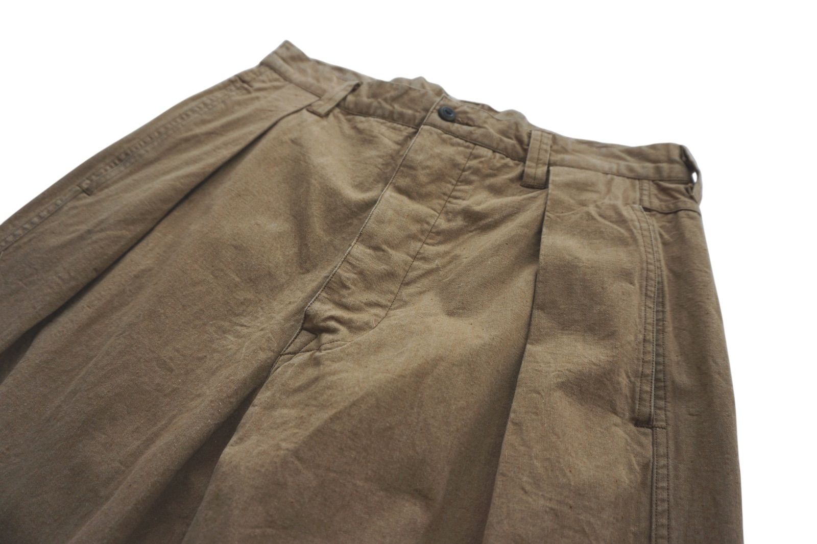 KAVAL カヴァル one tuck backle pants ワンタックバックルパンツ