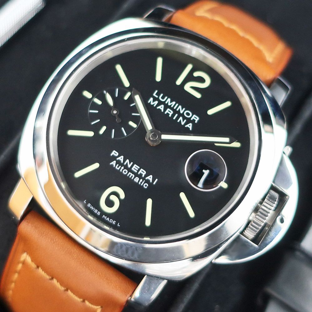 天白】仕上済 PANERAI パネライ ルミノール マリーナ PAM00104 G