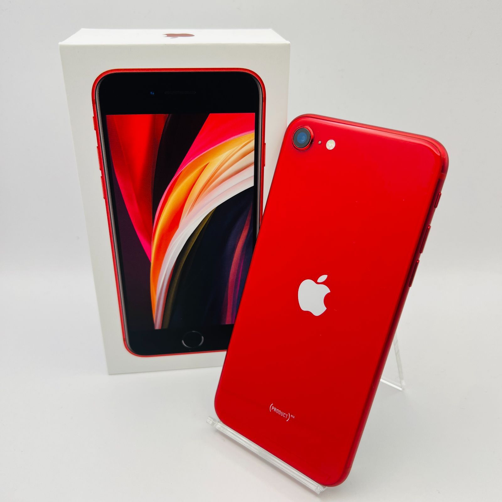 再入荷人気iPhone SE2 64MB red 新品未使用品 SIMフリー スマートフォン本体