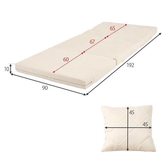 折り畳みソファーベッド幅90cm クッション付 ２人掛けソファー（1346） 折り畳みソファーベッド幅90cm クッション付 2人掛けソファー（1346）