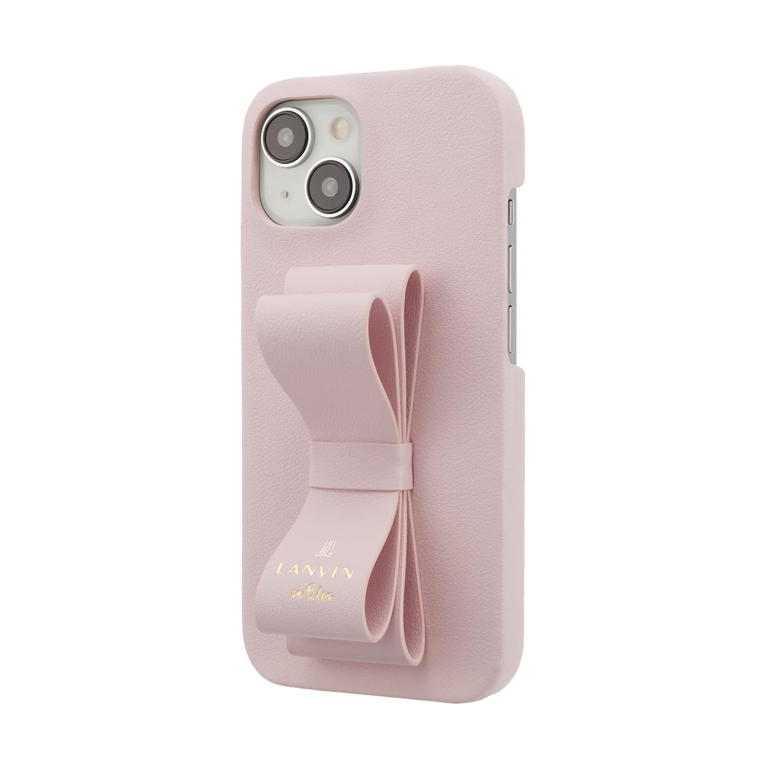 LANVIN en Bleu iPhone 15 スリムラップケース Slim Wrap Case Stand - Ring Ribbon 正規品 ランバンオンブルー Sakura Pink