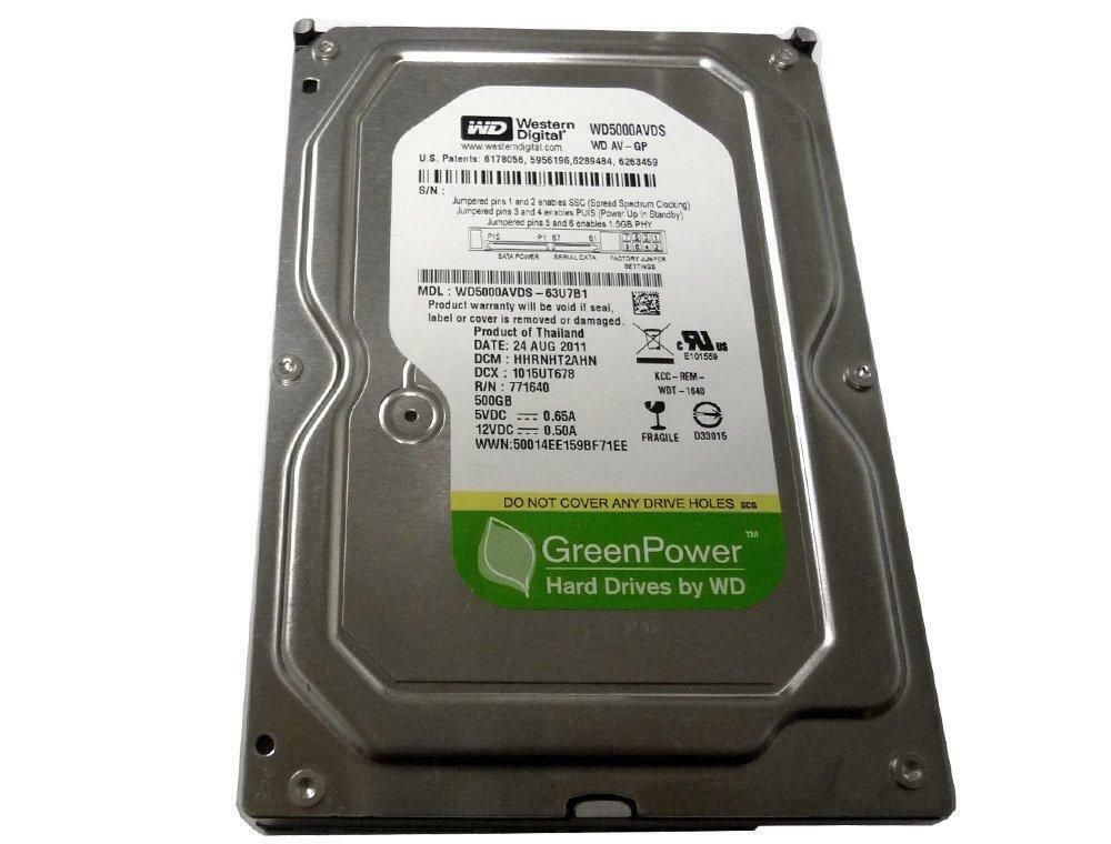 Western Digital AV-GP 500GB Internal 5400RPM 3.5 WD5000AVDS Hard Drive