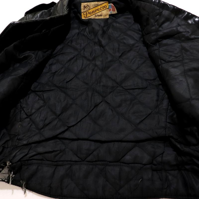 80s USA製 vintage schott ダブルライダースジャケット メンズ