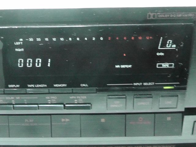 Victor ビクター TD-V711 カセットデッキ オーディオ機器 リモコン付き 通電 済み 2510