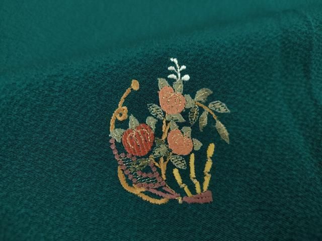 平和屋着物●訪問着　総刺繍　雪輪花文　金糸　鈴乃屋扱い　正絹　逸品　未使用　DAAQ2994ps 平和屋着物○訪問着 総刺繍 雪輪花文 金糸 鈴乃屋扱い 正絹 逸品 未