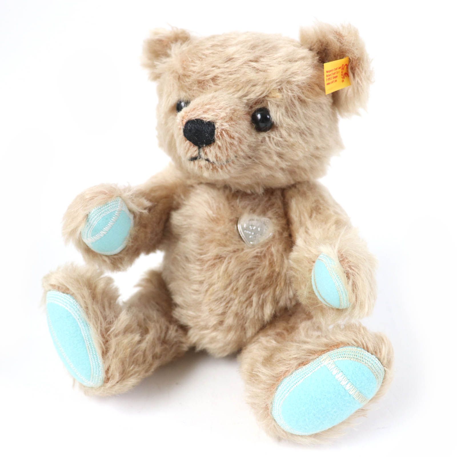 良品☆TIFFANY&amp;Co. ティファニー Steiff シュタイフ リターントゥティファニー ラブクラシック テディベア ぬいぐるみ ベージュ レディース Tiffany & Co. Steiff(ティファニー シュタイフ）リターン トゥ