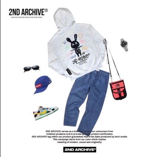 2ND ARCHIVE リフレクターラビットパーカー】セカンドアーカイブ 韓国