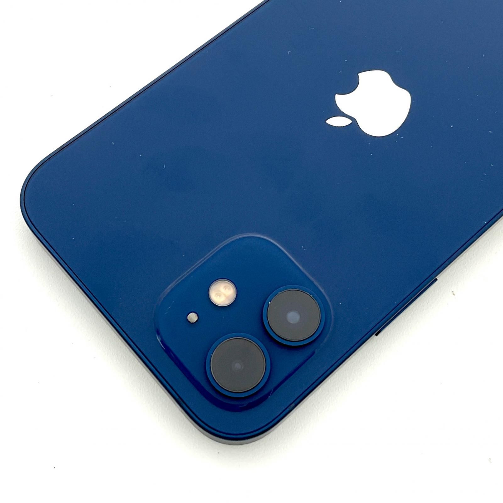 全額返金保証】【最速発送】Apple iPhone 12 64GB ブルー au 美品 動作 