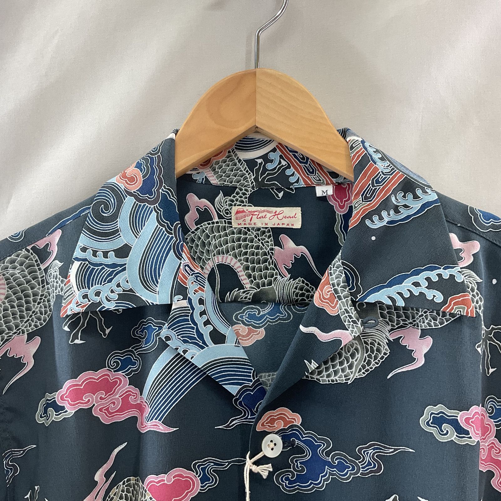 R.J.B FLAT HEAD フラットヘッド 長袖シャツ 花柄　アーガイル FRAT HEAD フラットヘッド アーガイル柄 刺繍 長袖 シャツ RJB