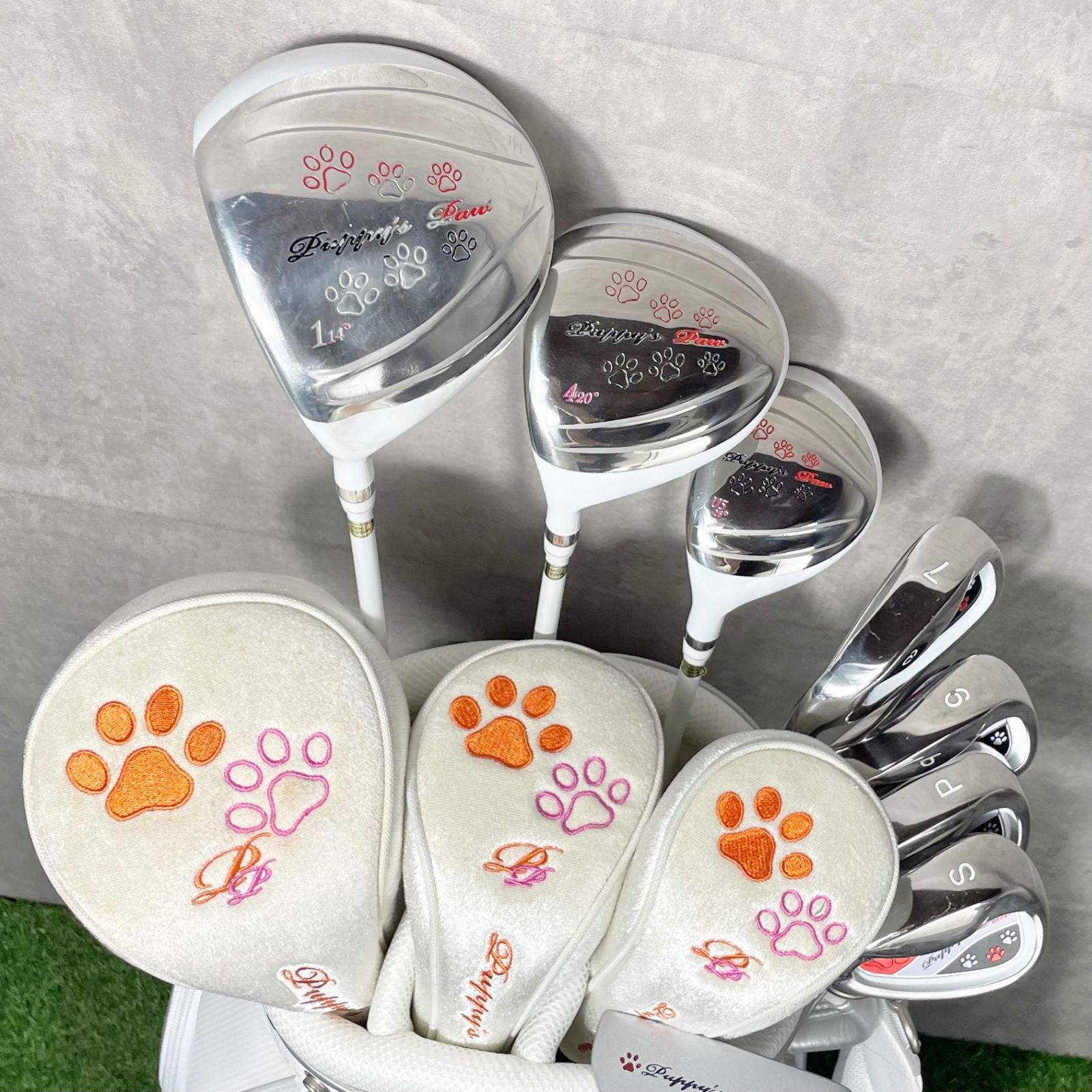 Callaway - 貴重レフティ レディース初心者用　キャロウェイ メガゴルフ ゴルフセット 左7本 Callaway キャロウェイ REVA レディースゴルフセット 初心者 L