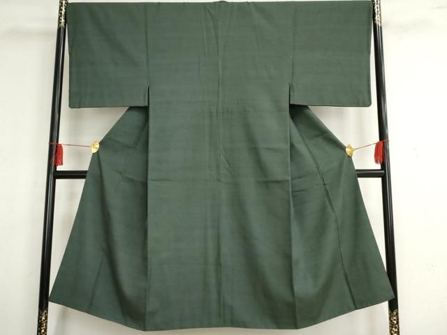 平和屋着物男性　紬　色無地　虫襖色　西武百貨店扱い　正絹　逸品　AAAN5643cs