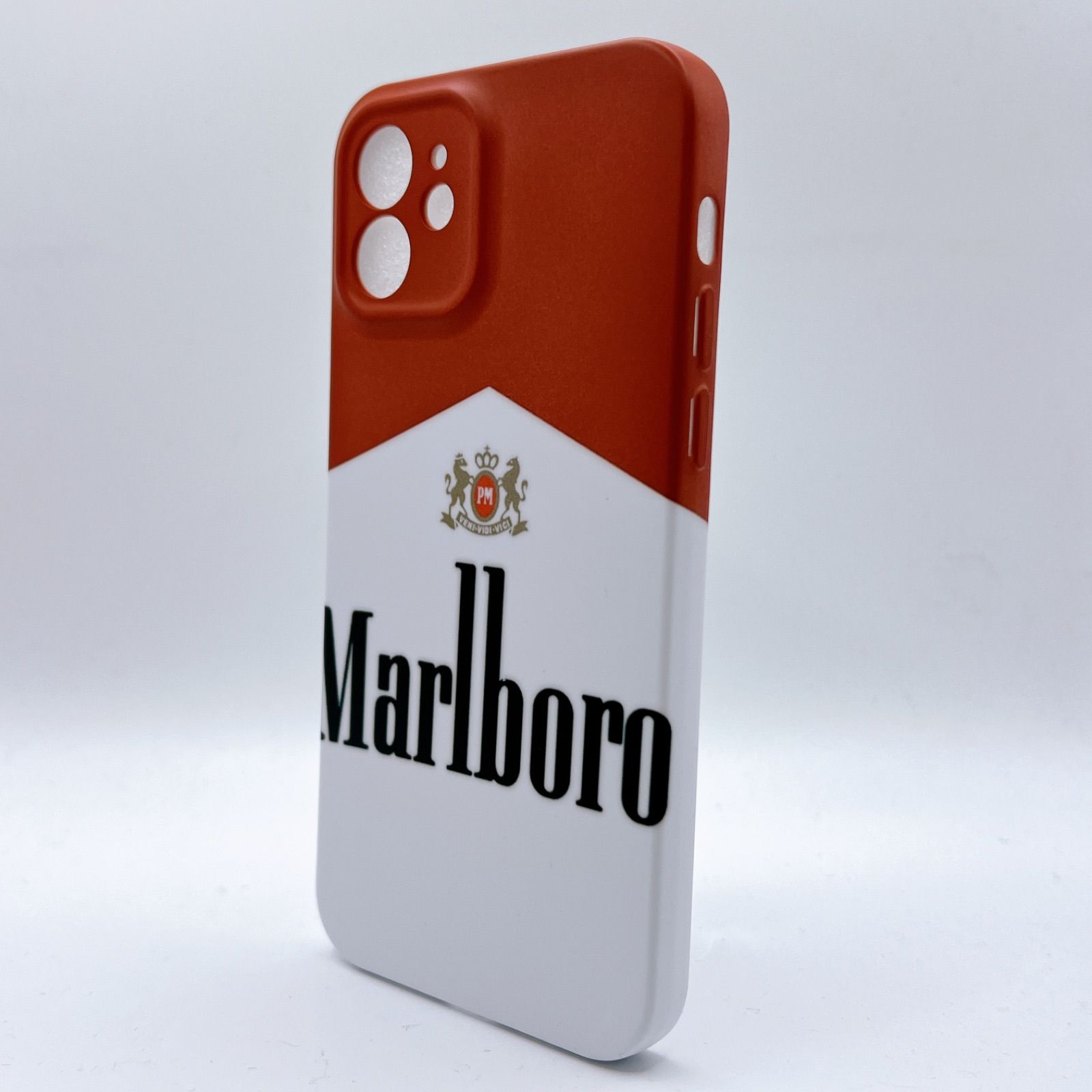 iPhone スマホケース Marlboro マルボロ たばこ タバコ柄 人気銘柄 耐