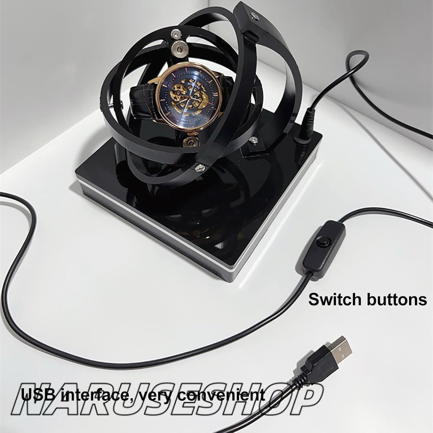 自動巻き時計用回転式ウォッチボックス