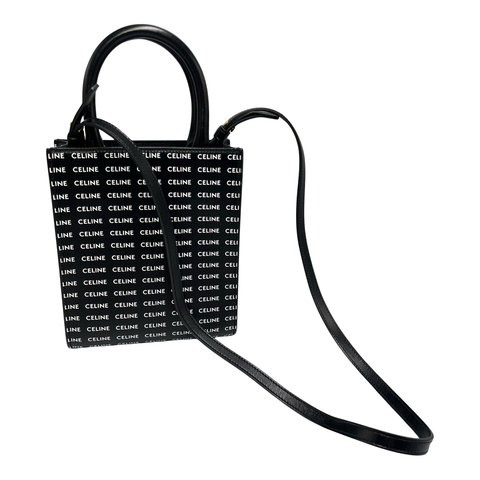 セリーヌ CELINE ショルダーバッグ ミニ バーティカル カバ ロゴ