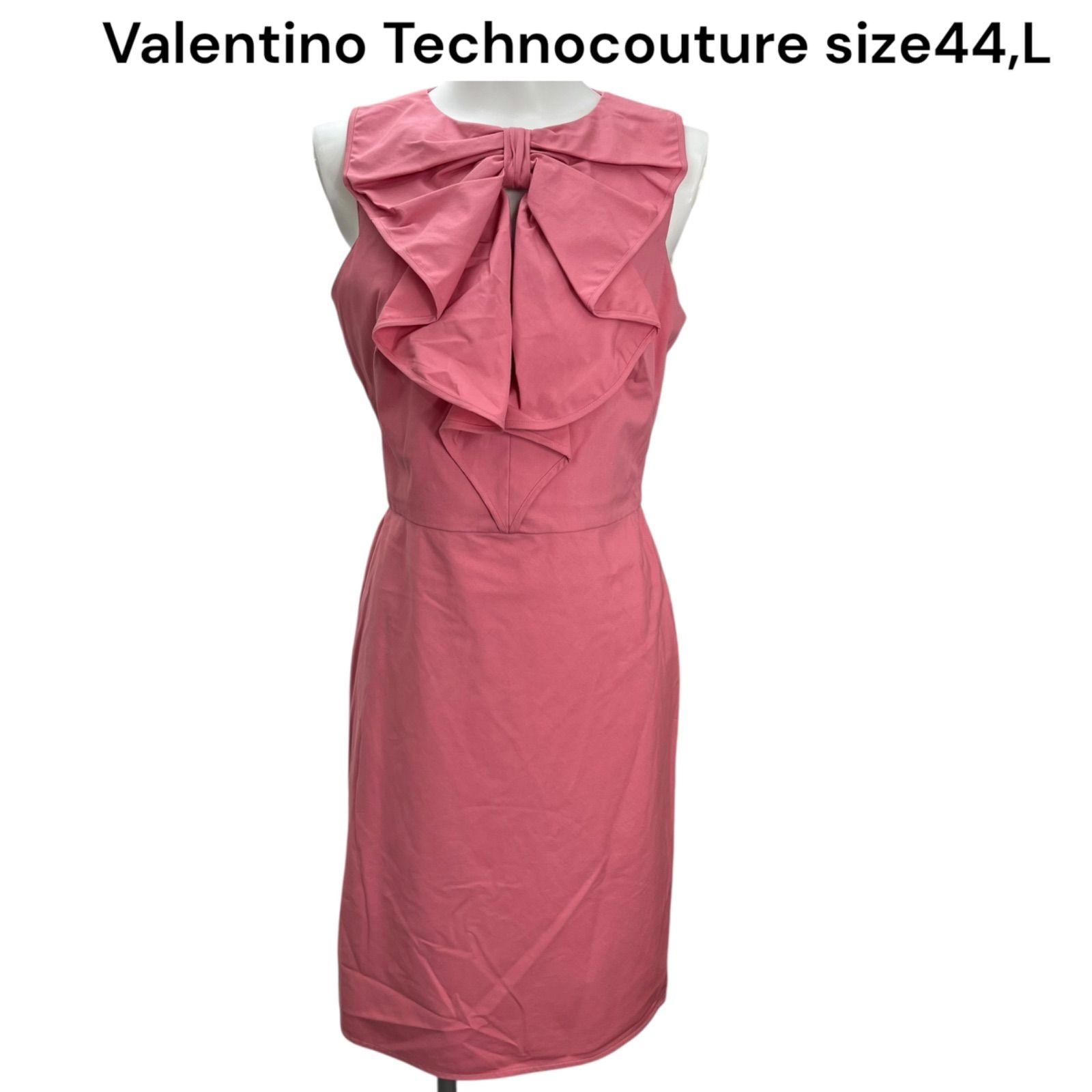 美品 ヴァレンティノ テクノクチュール Valentino リボン ワンピース 