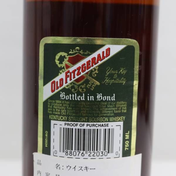 OLD FITZGERALD ボトルドインボンド 50% 750ml - メルカリ
