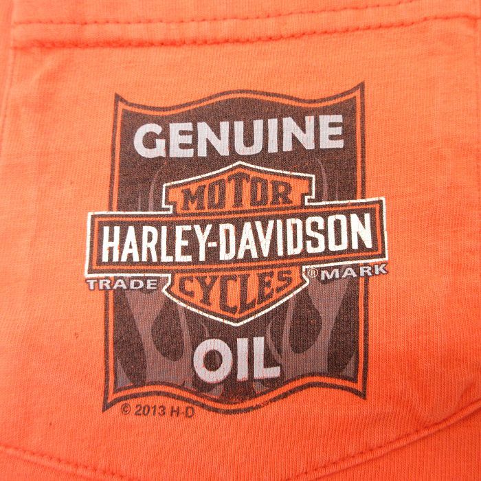 ハーレーダビッドソン ビッグロゴ バイク フォト ノースリーブ Tシャツ L XL/古着 ハーレーダビッドソン ノースリーブ Tシャツ メンズ