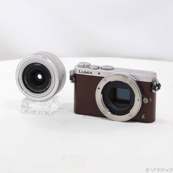 中古品〕 LUMIX DMC-GM1SK 標準ズームレンズキット ブラウン