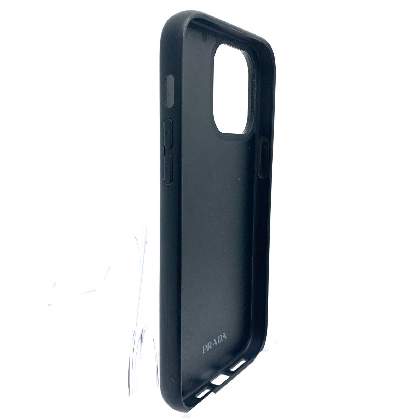 PRADA iPhone14 Pro Max ケース 三角ロゴ シルバー金具
