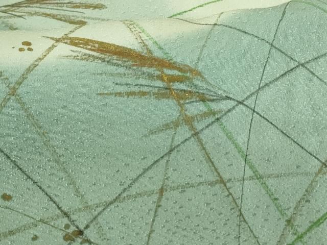 平和屋着物○塩月弥栄子 熊谷榮美子 訪問着 手描き 草花文