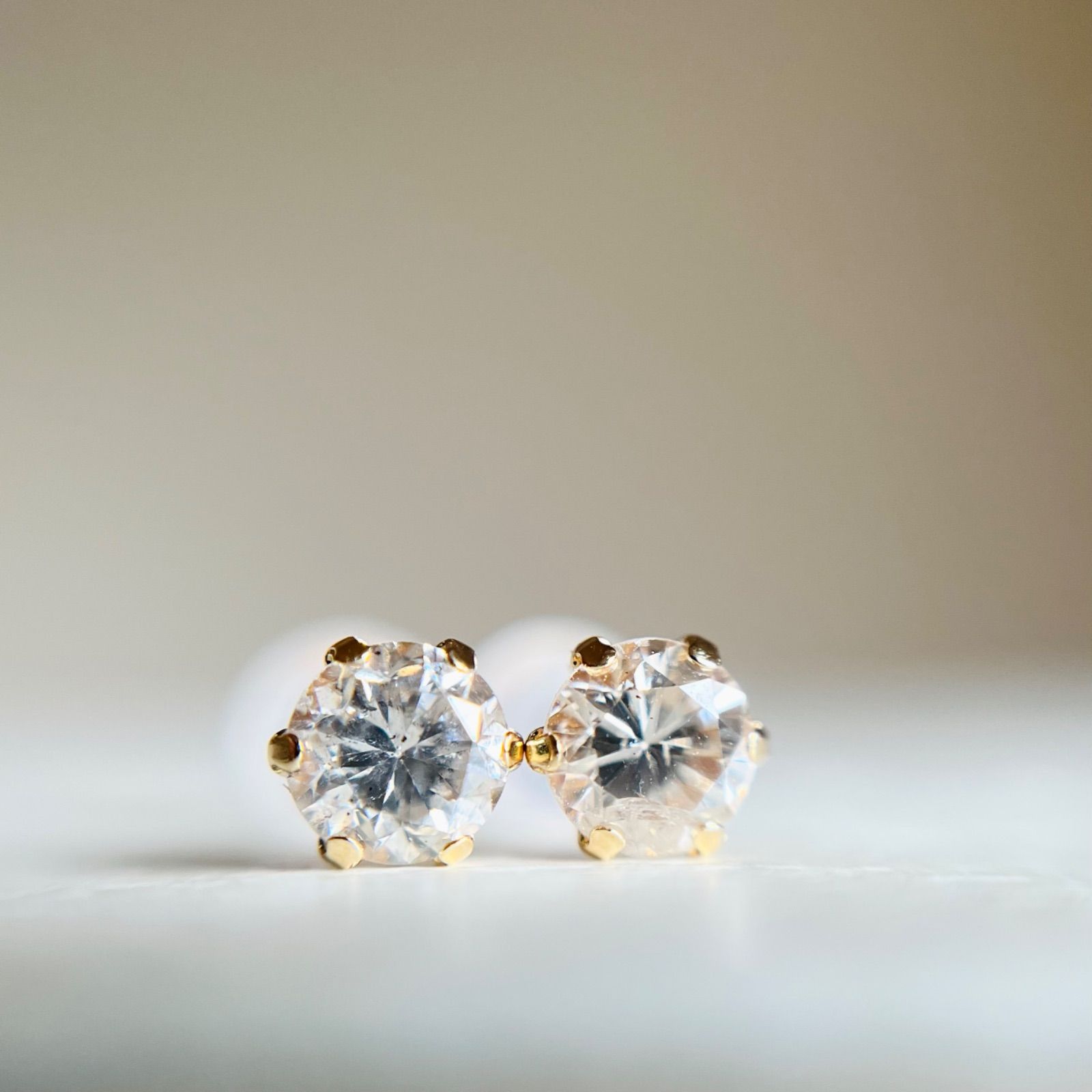 ROCCA ロッカ K18PGピアス ダイヤモンド(0.50ct) K18 18金 天然