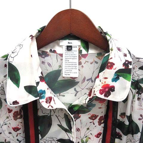 ソブ sov. ダブルスタンダードクロージング フラワープリント ボウタイ