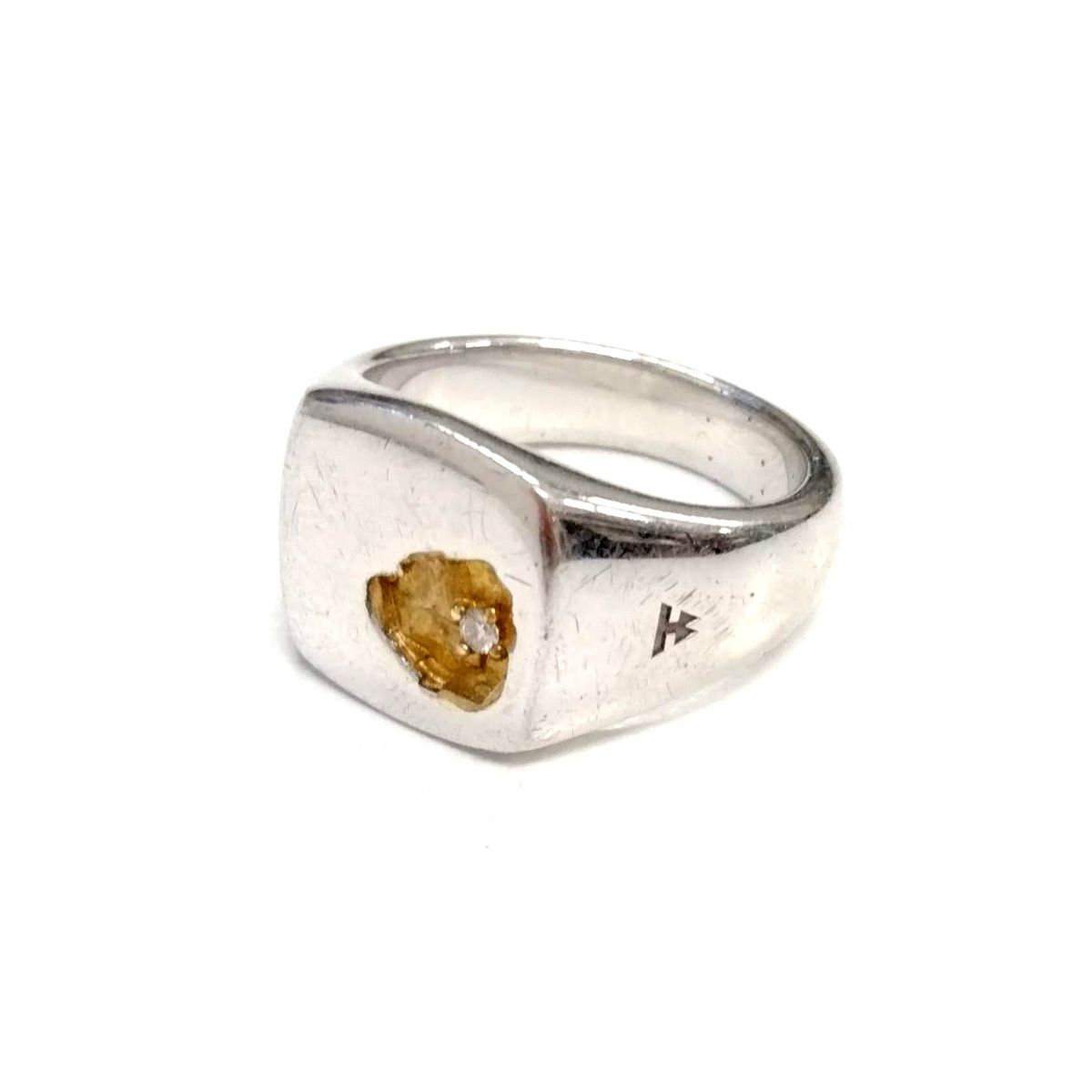 TOM WOOD トムウッド Mined Ring Small Diamond-50 リング シルバー 