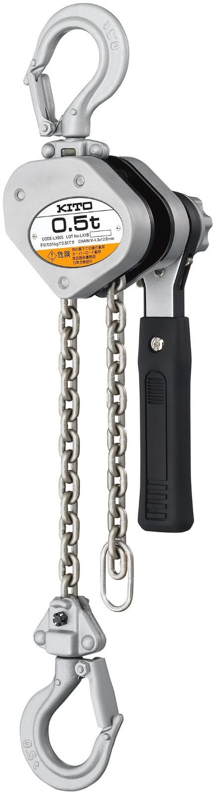 LX005 1.2m x 500kg レバーブロックLX形 キトー(KITO)