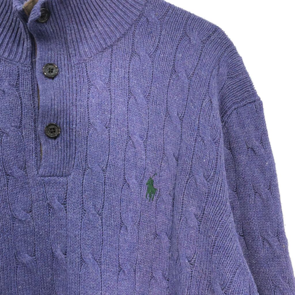 RALPH LAUREN ラルフローレン ハーフジップ ケーブルニット
