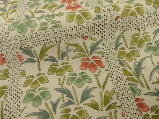 平和屋着物○上質な紬 格子柄 正絹 逸品 CAAS7143yc